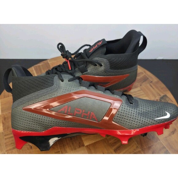 Nike Football Cleats Men\'s Size 11.5 Black Red Alpha Menace Elite 4 FZ7701-004 main image 5